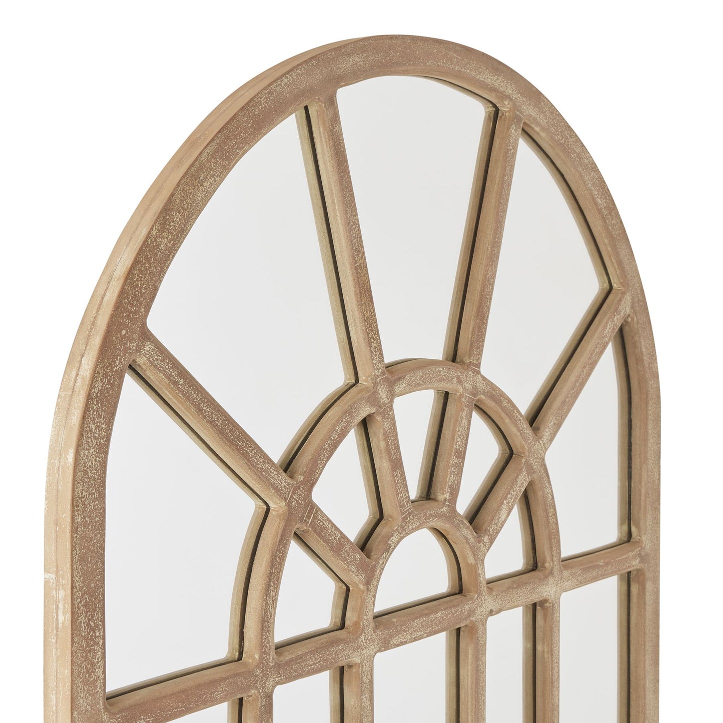 Copgrove Collection Arched Paned Wall Mirror - HomenestUK