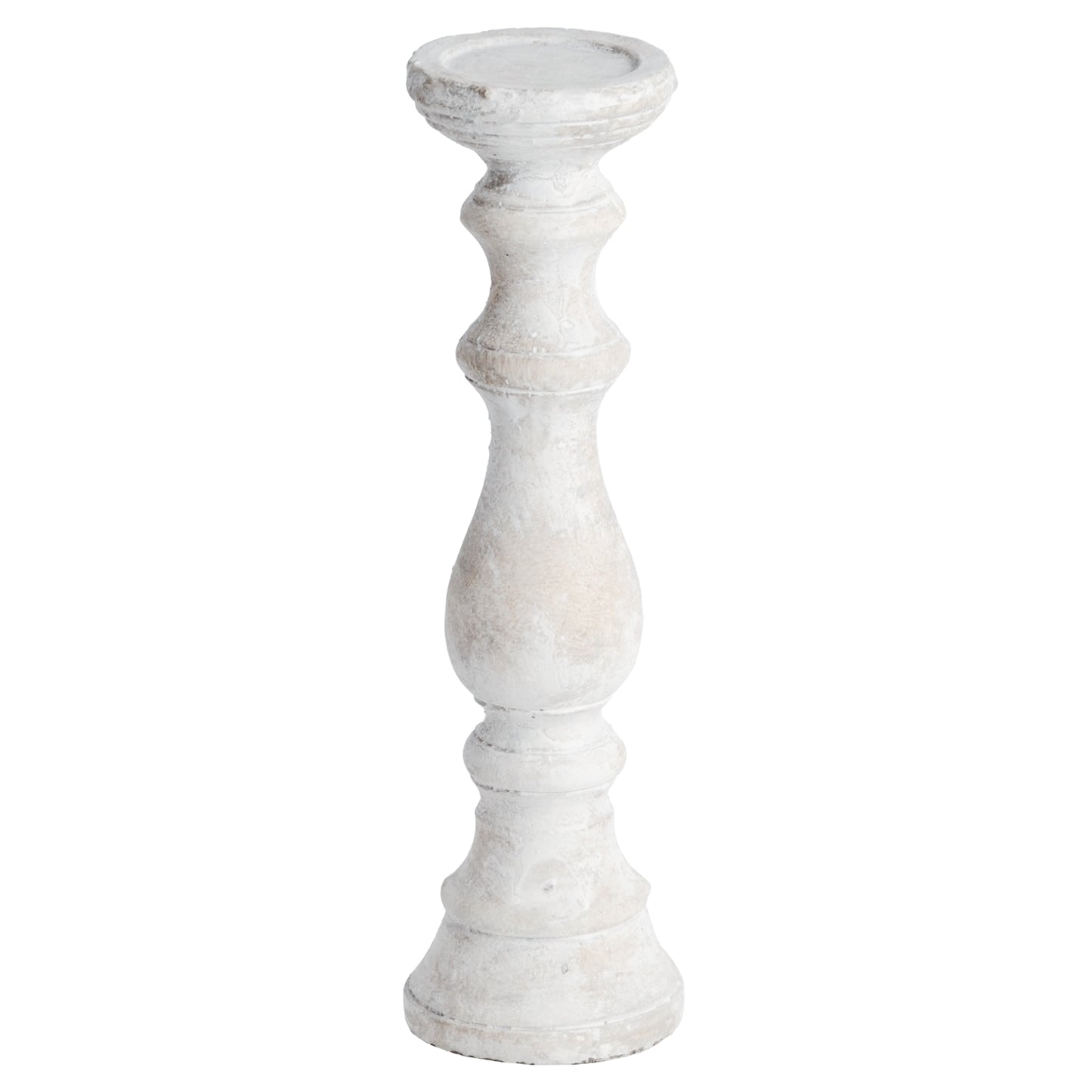 Large stone candle holder with intricate texturing and a luxurious stone-effect finish, perfect for stylish decor.