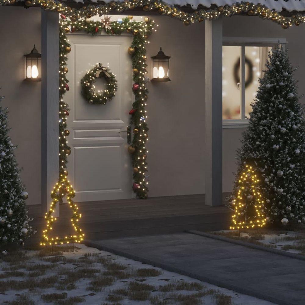 Christmas Light Decoration with Spikes Tree 115 LEDs 90 cm