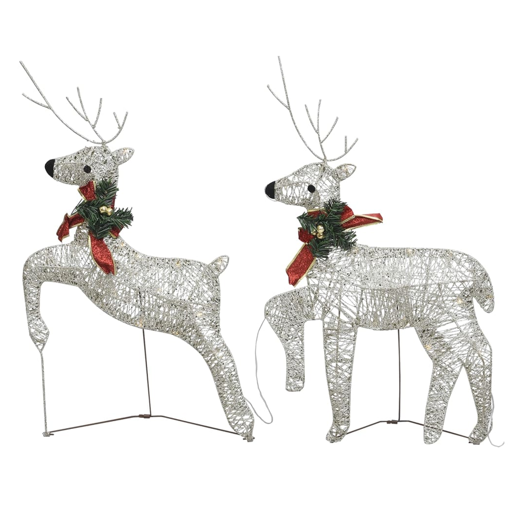 Christmas Reindeers 2 pcs Gold 40 LEDs