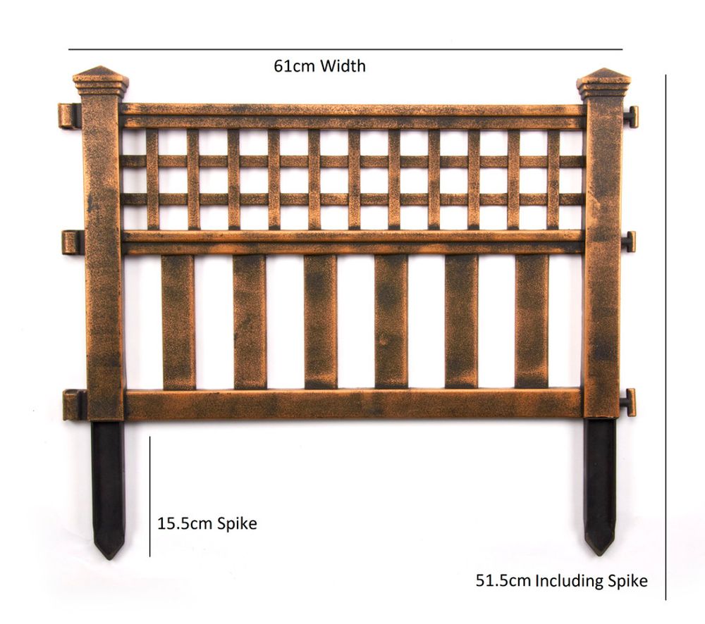 Pack of 4 Decorative Fence panels