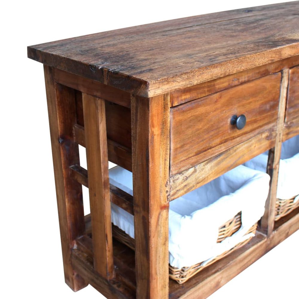 Sideboard Solid Reclaimed Wood 100x30x50 cm