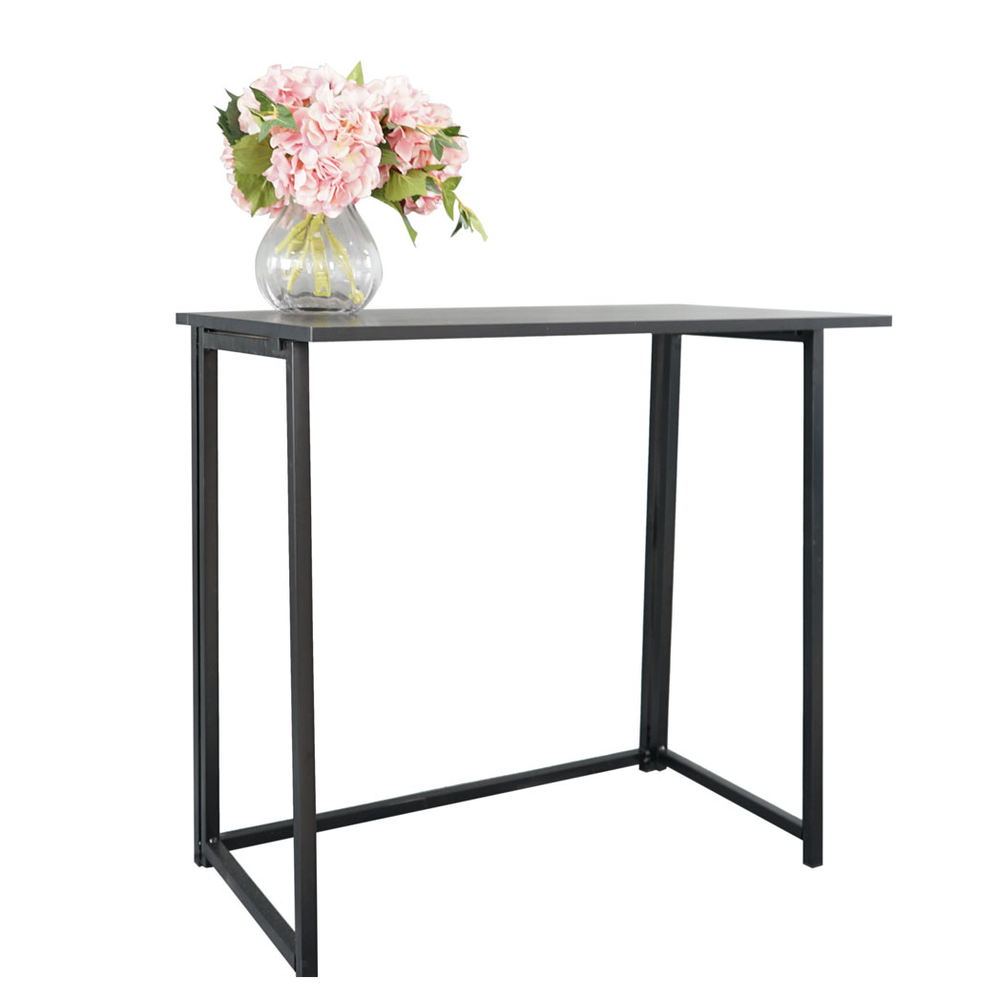 Simple Collapsible Computer Desk Black
