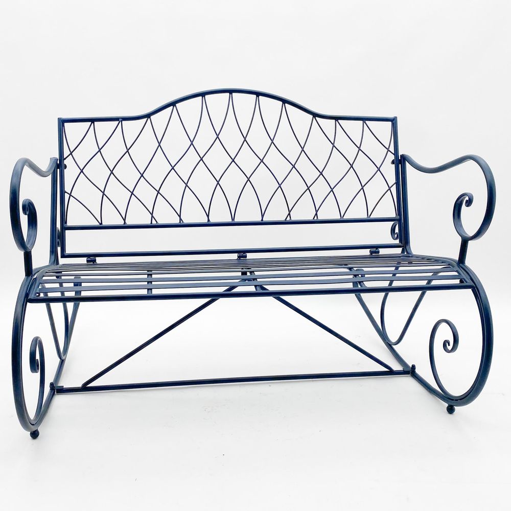 115CM BLUE 2 SEATER BENCH