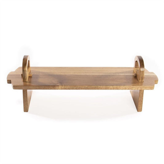 Acacia Wood Raised Serving Platter | M&W