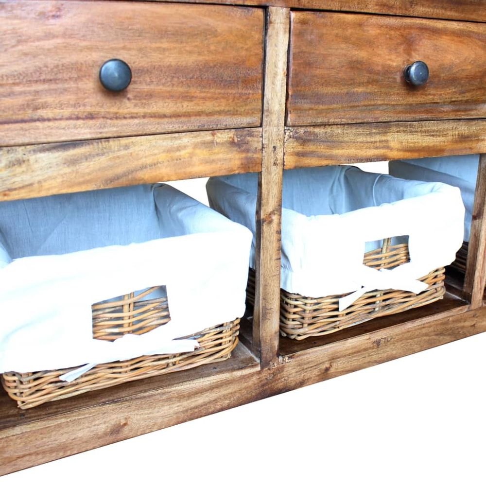 Sideboard Solid Reclaimed Wood 100x30x50 cm
