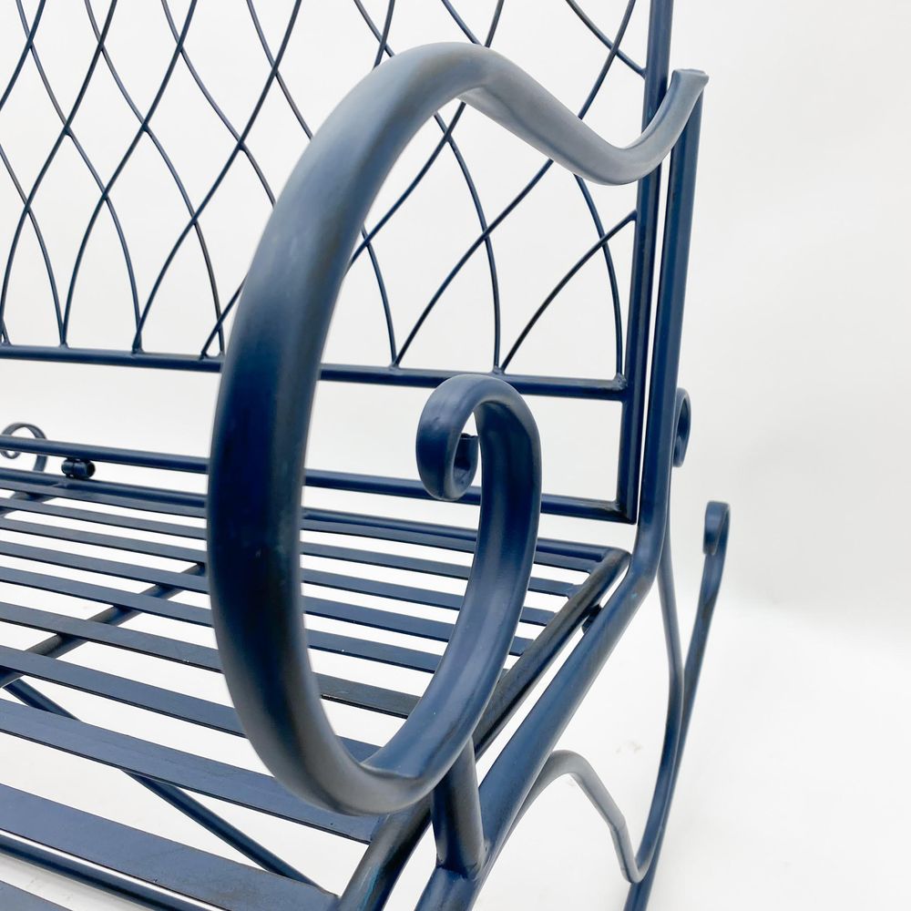 115CM BLUE 2 SEATER BENCH