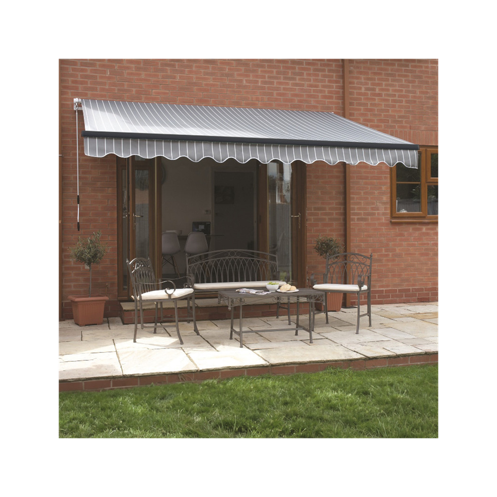 3m Berkeley (Grey and White) Awning