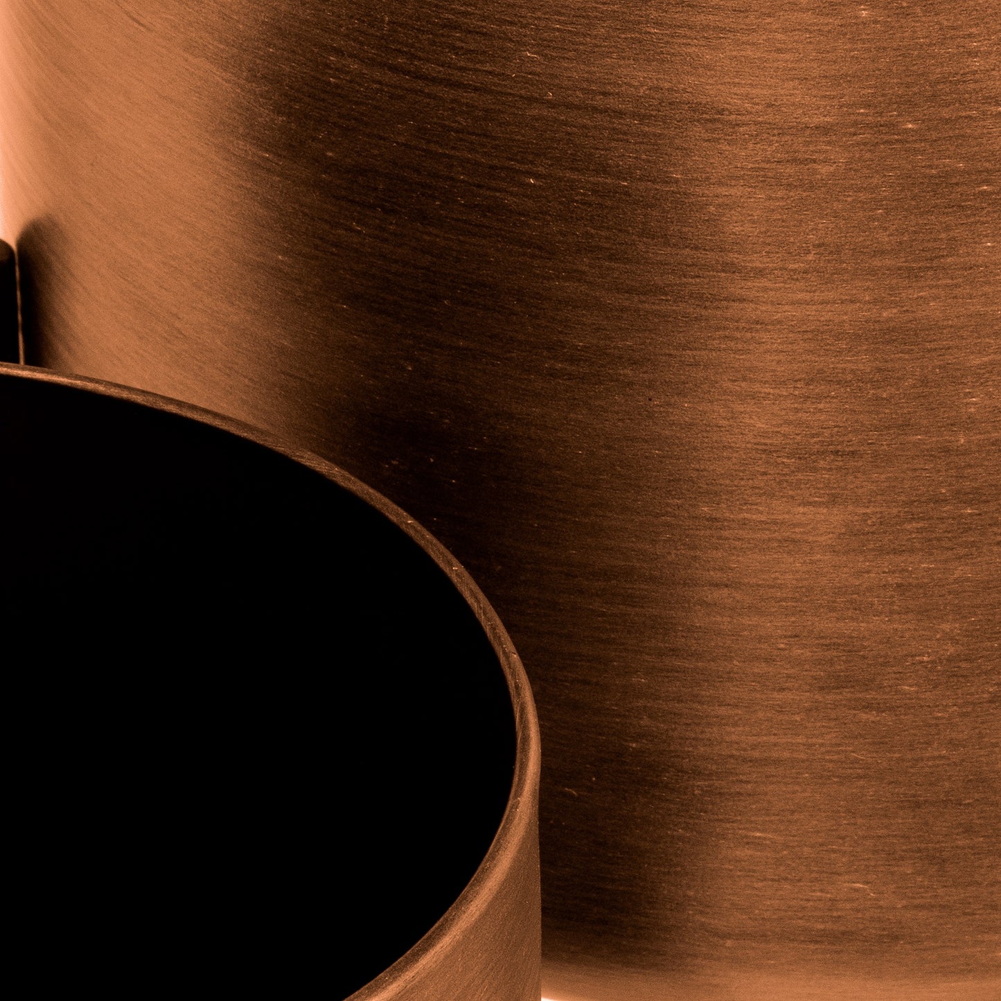 Set Of Two Copper Planters On Stand