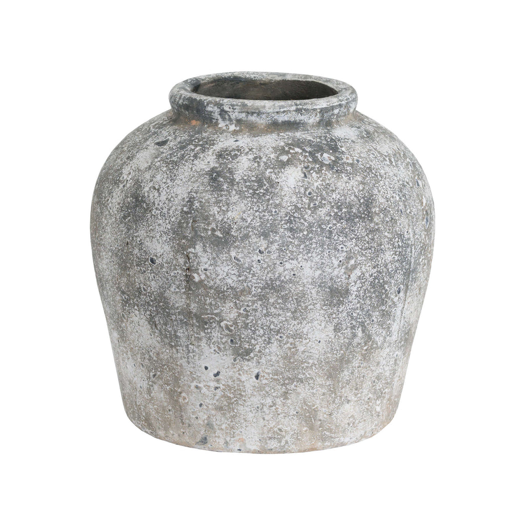 Aged Stone Ceramic Vase in stone