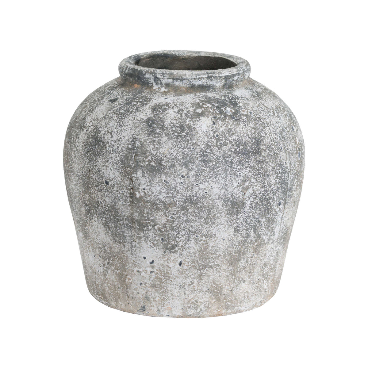 Aged Stone Ceramic Vase in stone