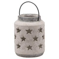 Bloomville Large Stone Star Lantern CERAMIC Gifts & Accessories styled interior setting, luxury home decor