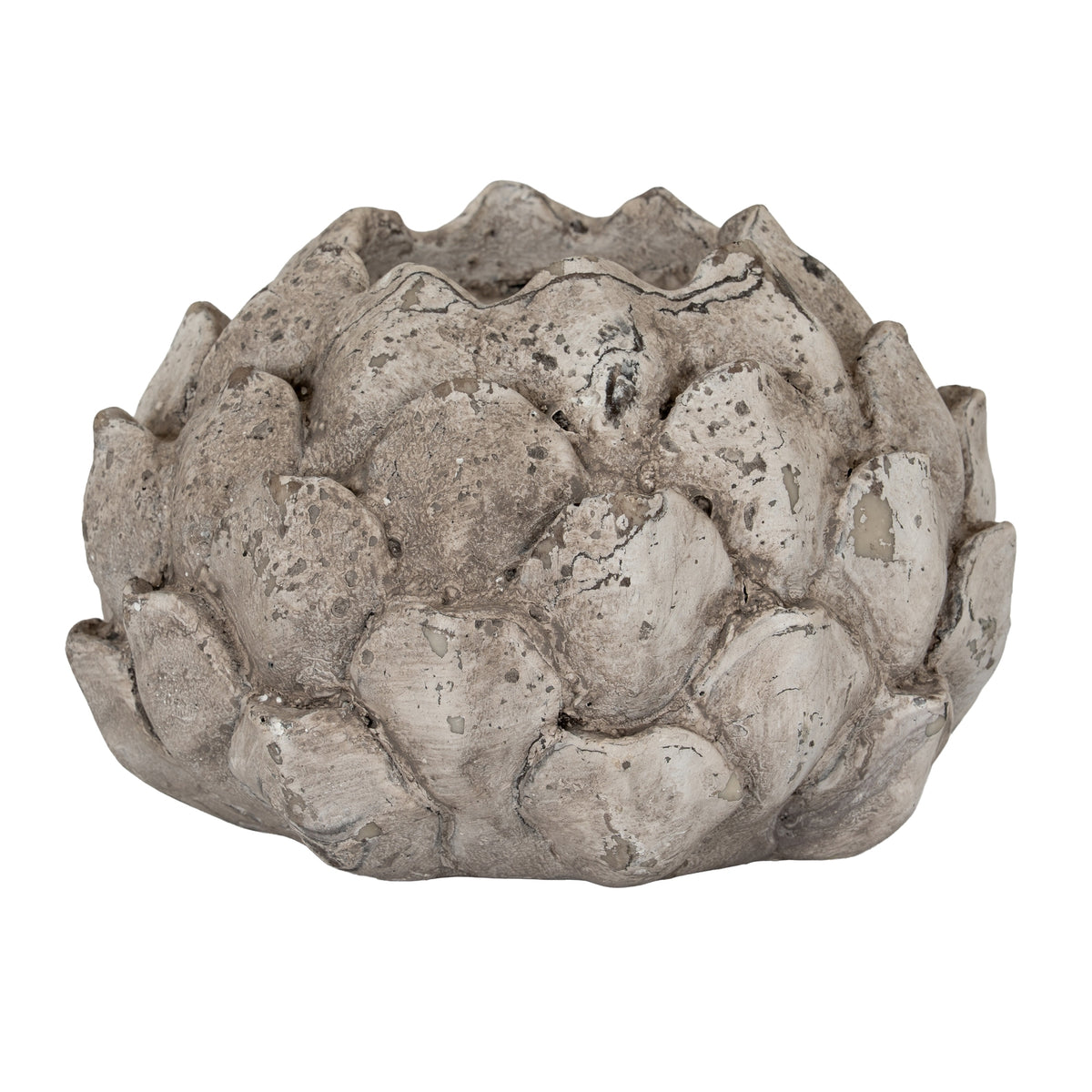 Stone Effect Acorn Tea Light Holder in stone, made from ceramic