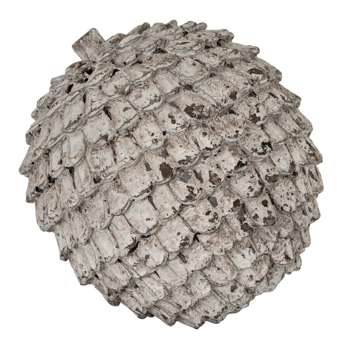 Garda Decorative Large Sphere in antique white, made from ceramic
