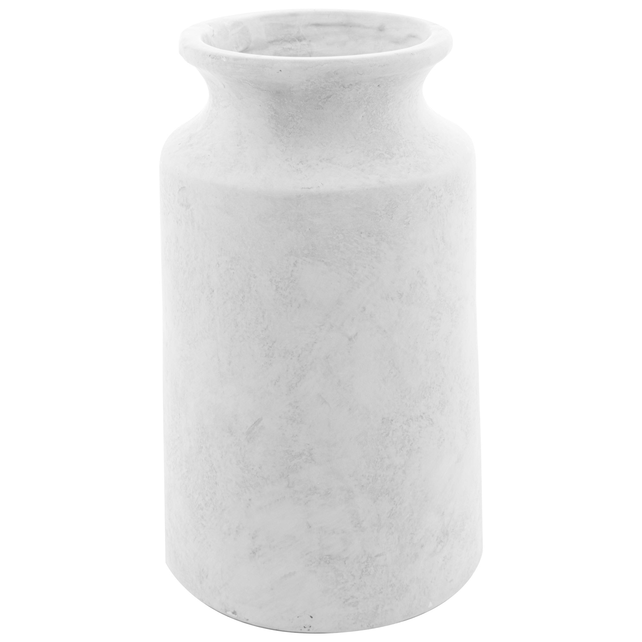 Darcy Urn Stone Vase CERAMIC Stone Effect displayed on a console table, luxury home decor
