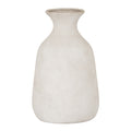 Darcy Ople Stone Vase CERAMIC Stone Effect displayed on a console table, luxury home decor
