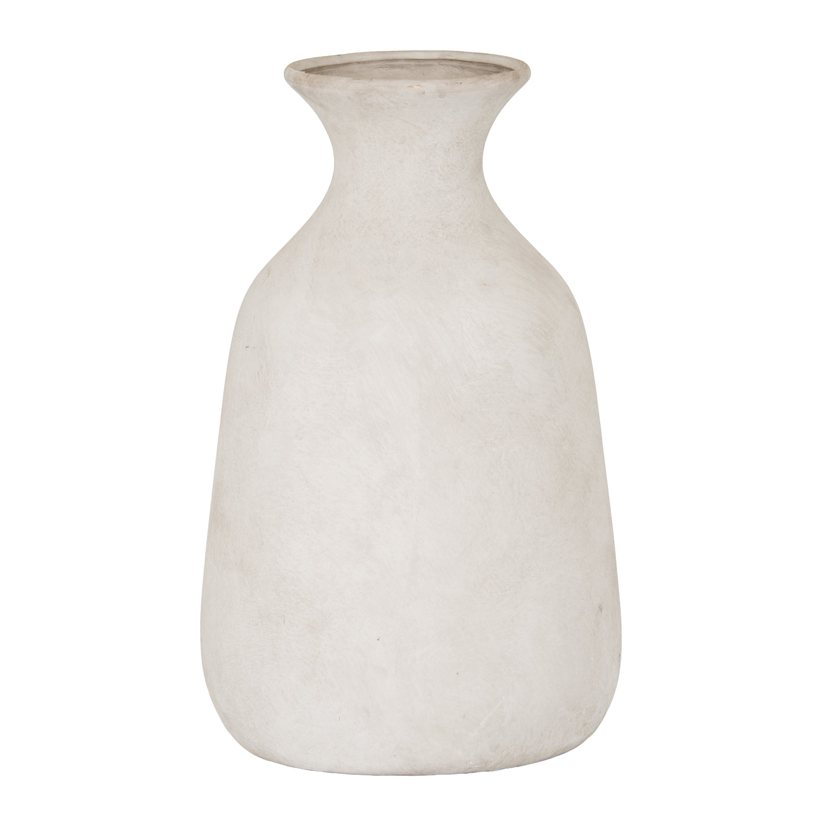Darcy Ople Stone Vase CERAMIC Stone Effect displayed on a console table, luxury home decor