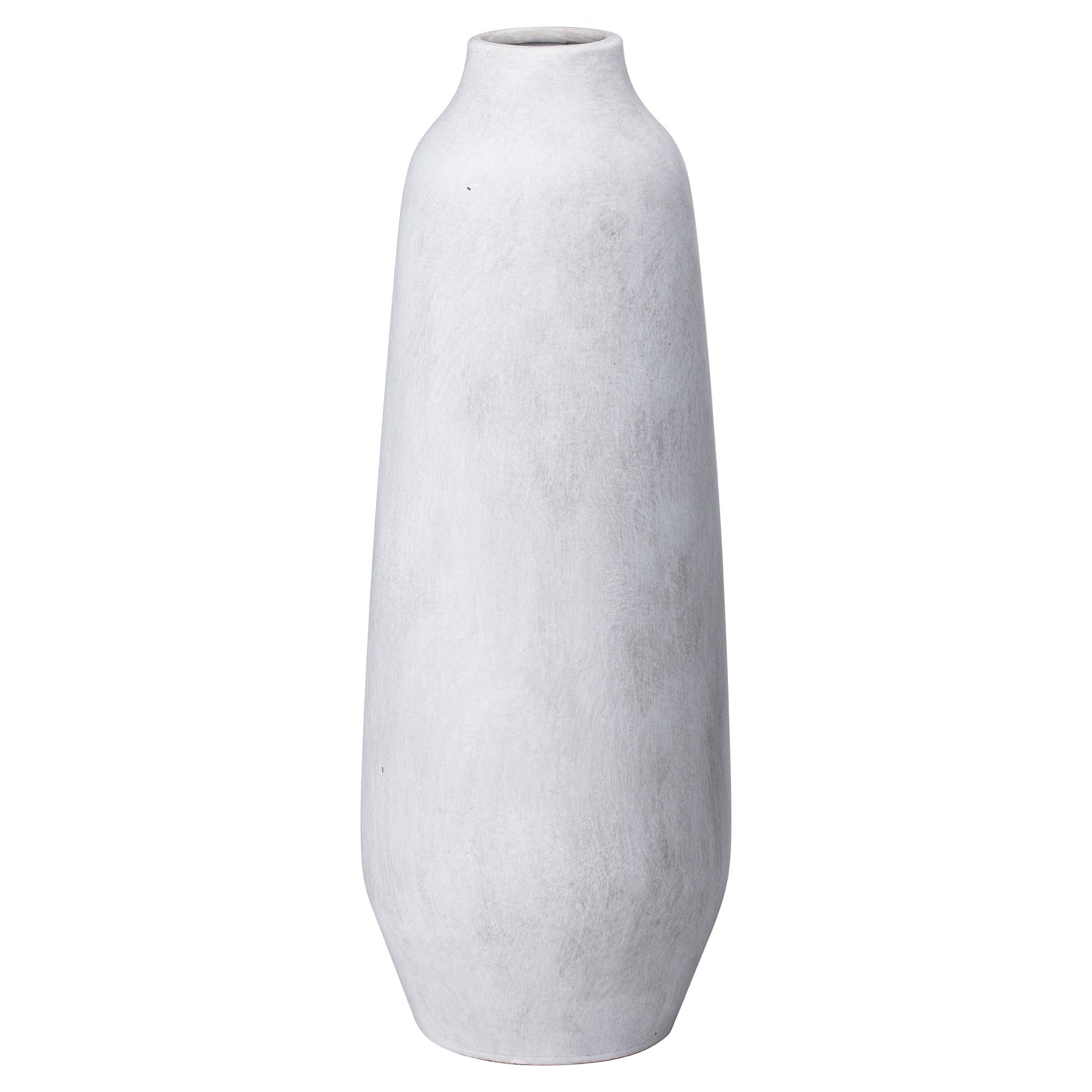 Darcy Ople Large Tall Vase CERAMIC in stone displayed on a console table, luxury home decor