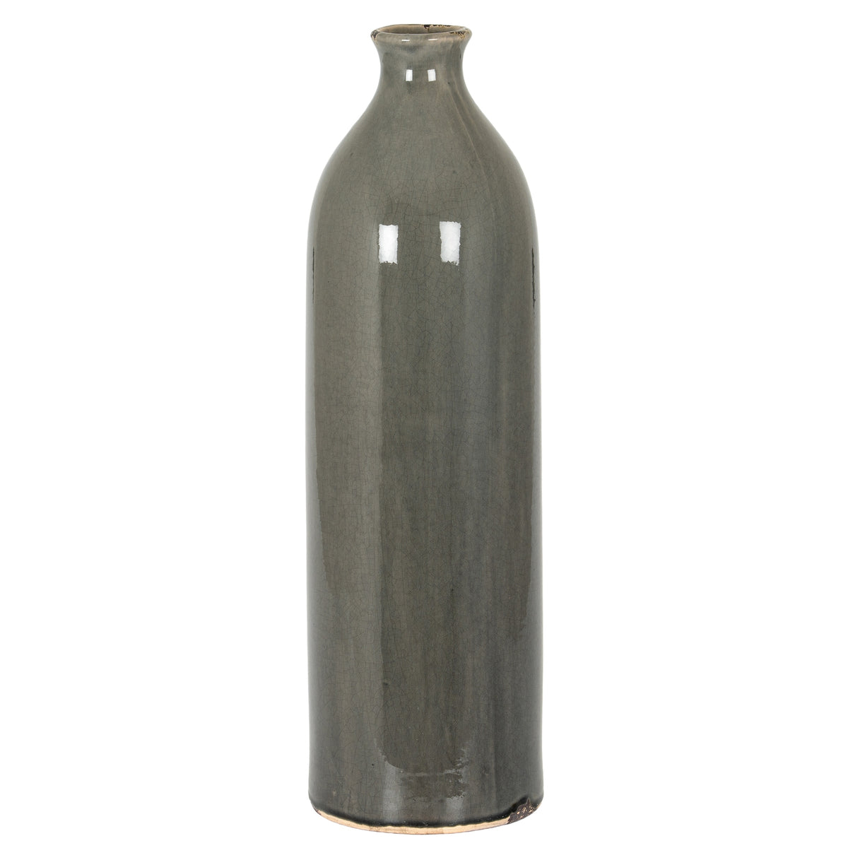 Garda Grey Glazed Gisela Vase in grey, made from ceramic