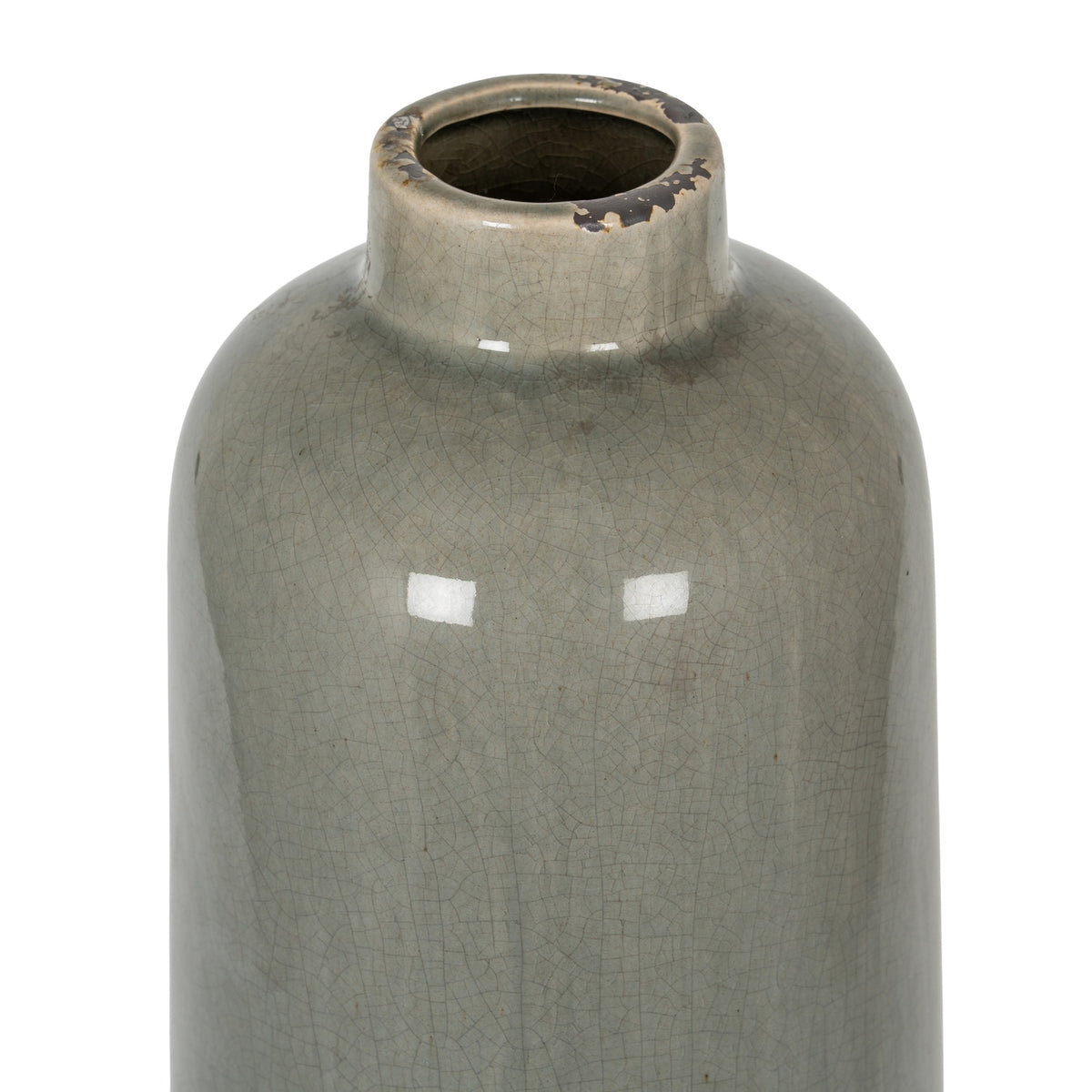 Garda Grey Glazed Raine Vase