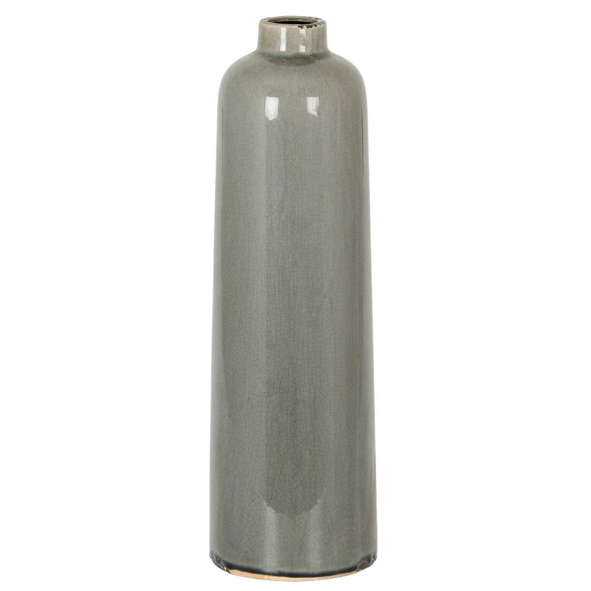 Garda Grey Glazed Raine Vase in grey, made from ceramic