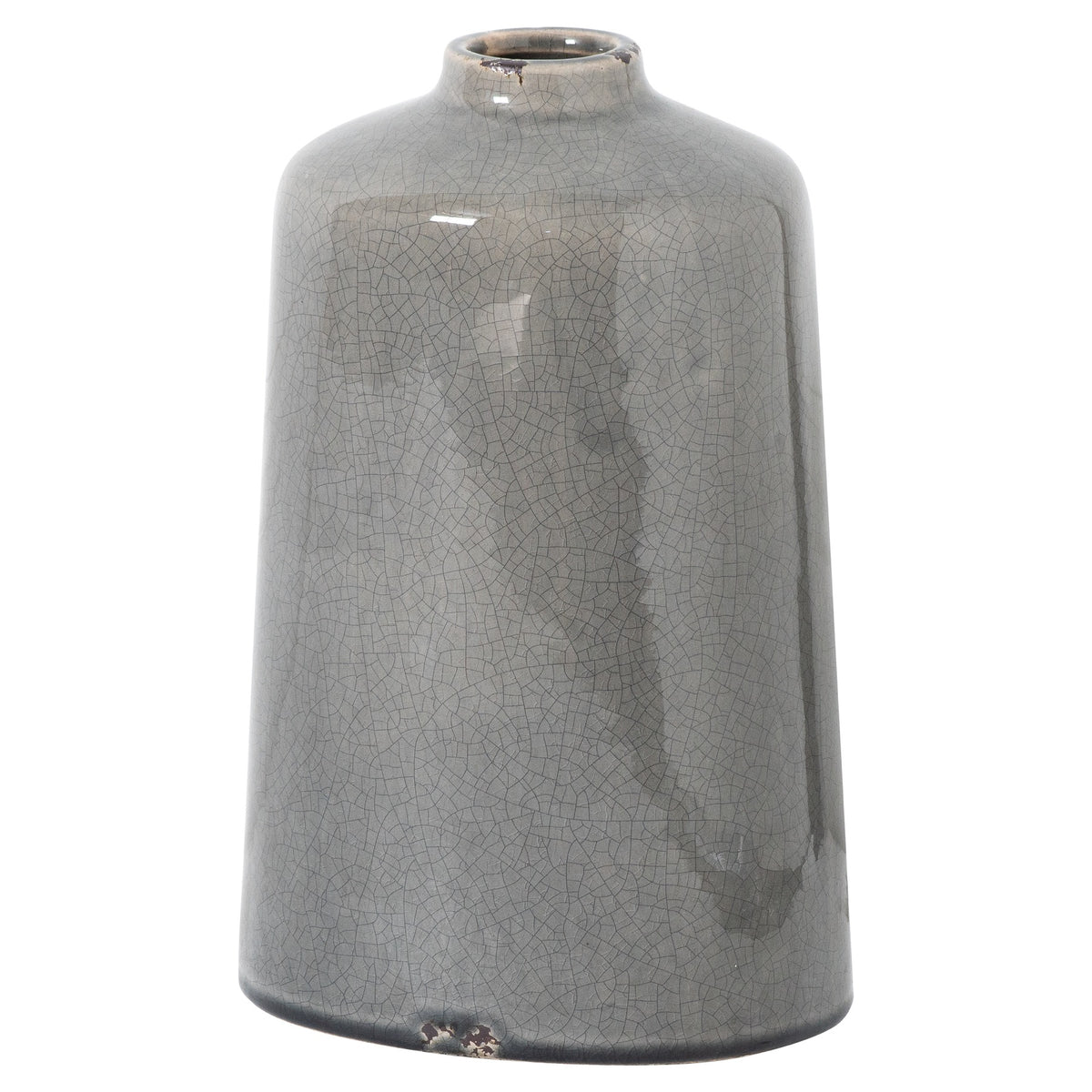 Garda Grey Glazed Liv Vase in grey, made from ceramic