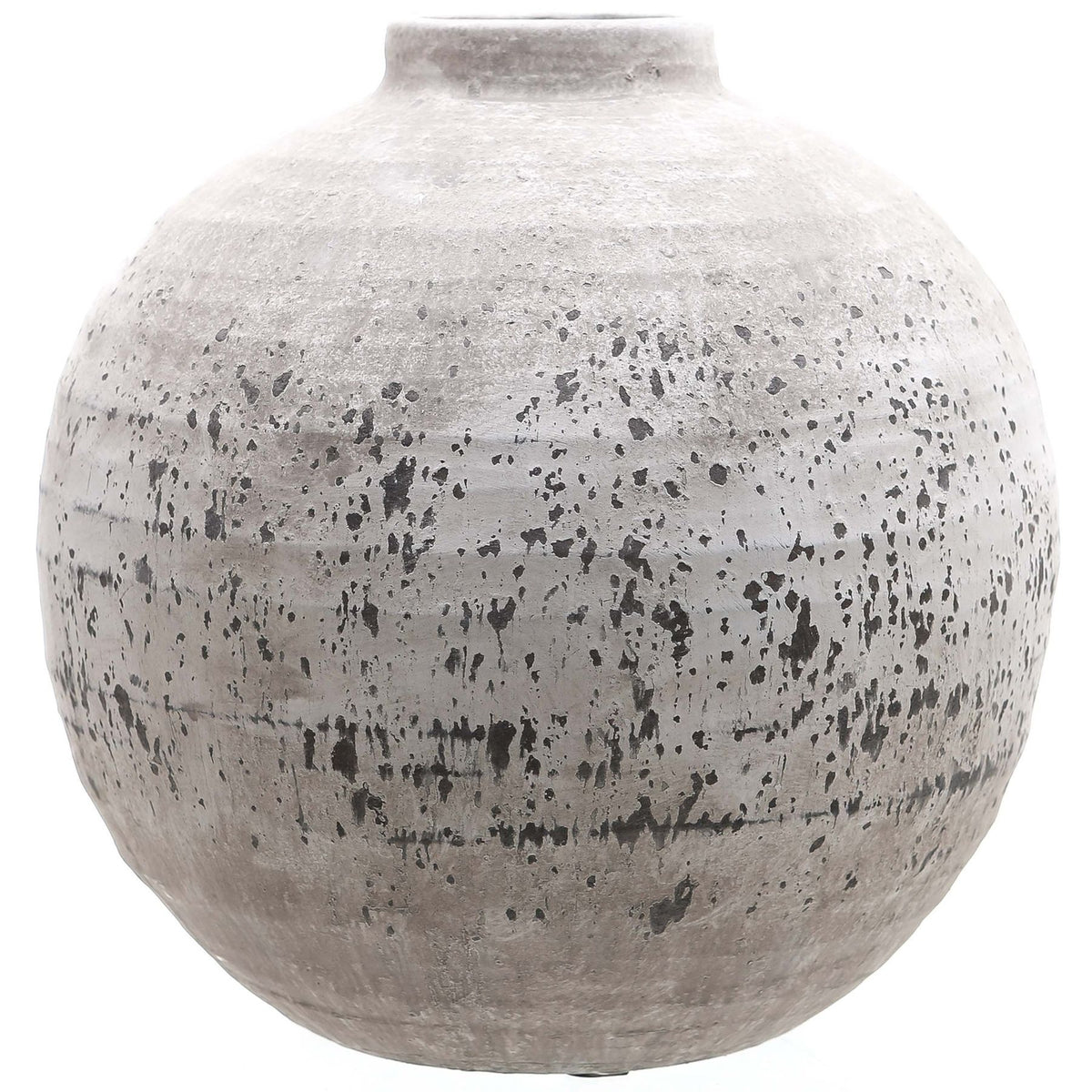 Tiber Large Stone Ceramic Vase in stone