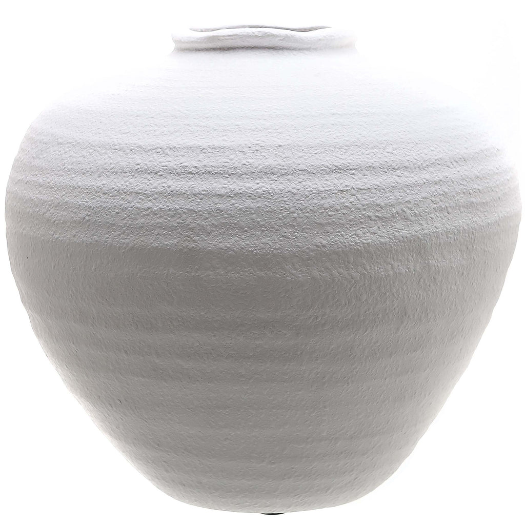 Regola Matt White Ceramic Vase in white