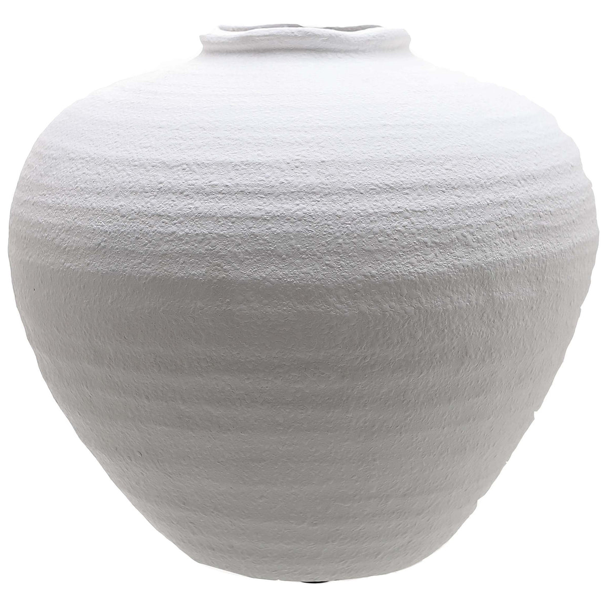 Regola Large Matt White Ceramic Vase in white