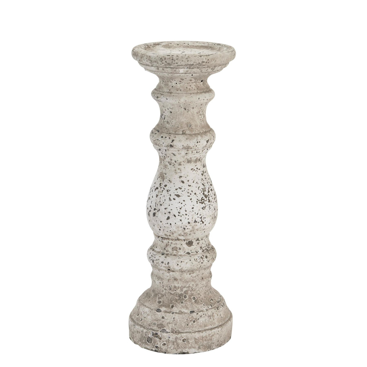 Stone Ceramic Column Candle Holder in stone