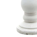 Large Matt White Ceramic Candle Holder