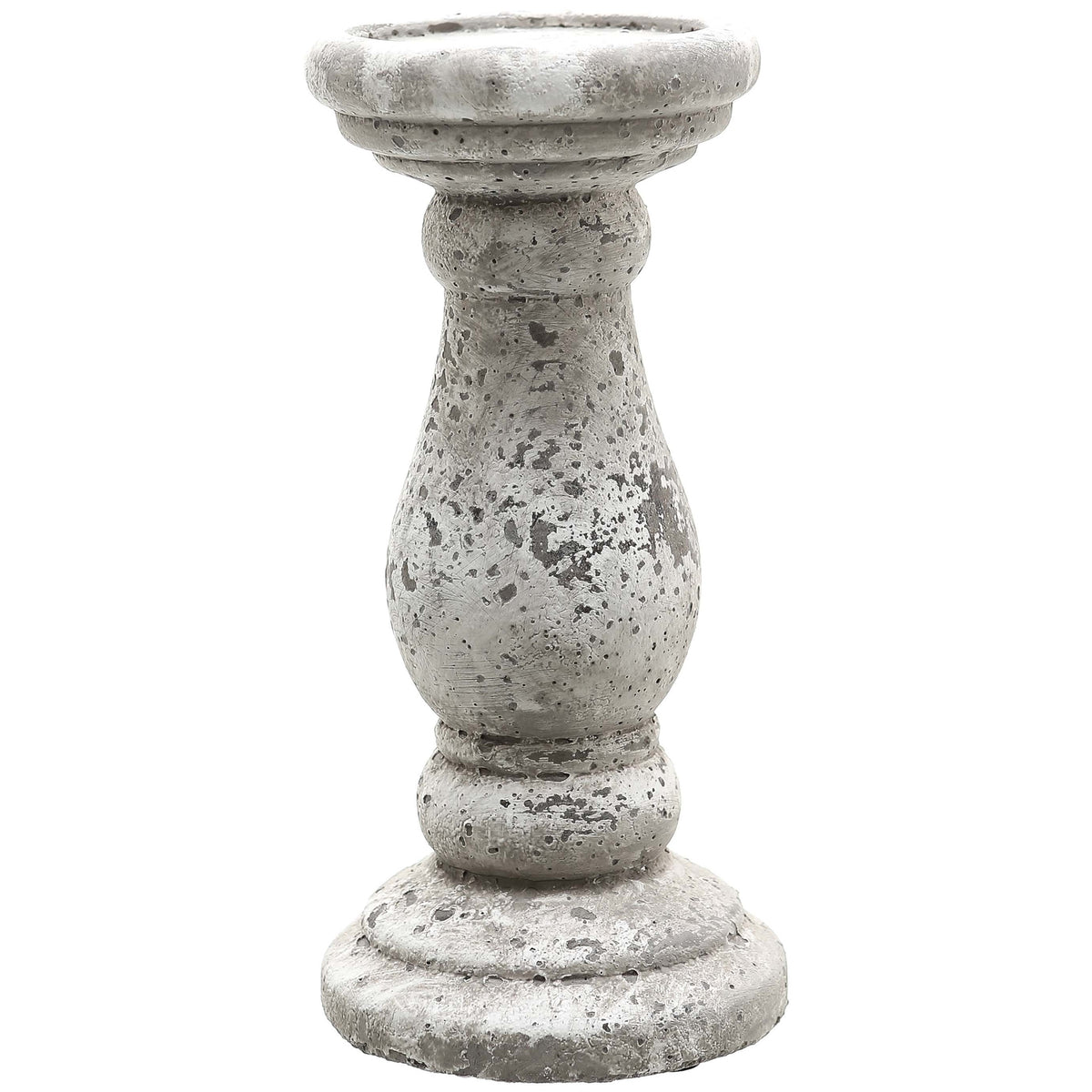Small Stone Ceramic Candle Holder in stone