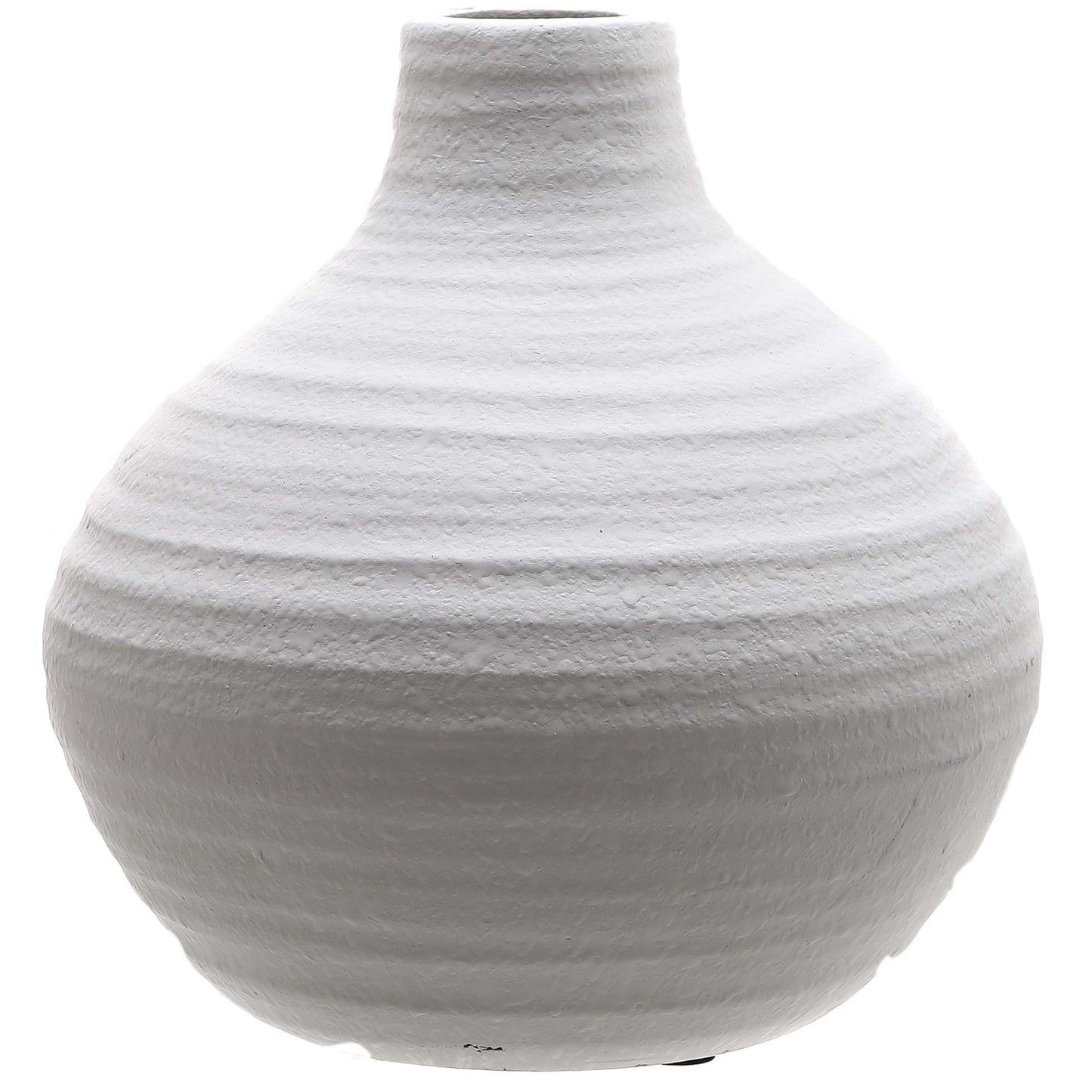 Amphora Matt White Ceramic Vase - HomenestUK
