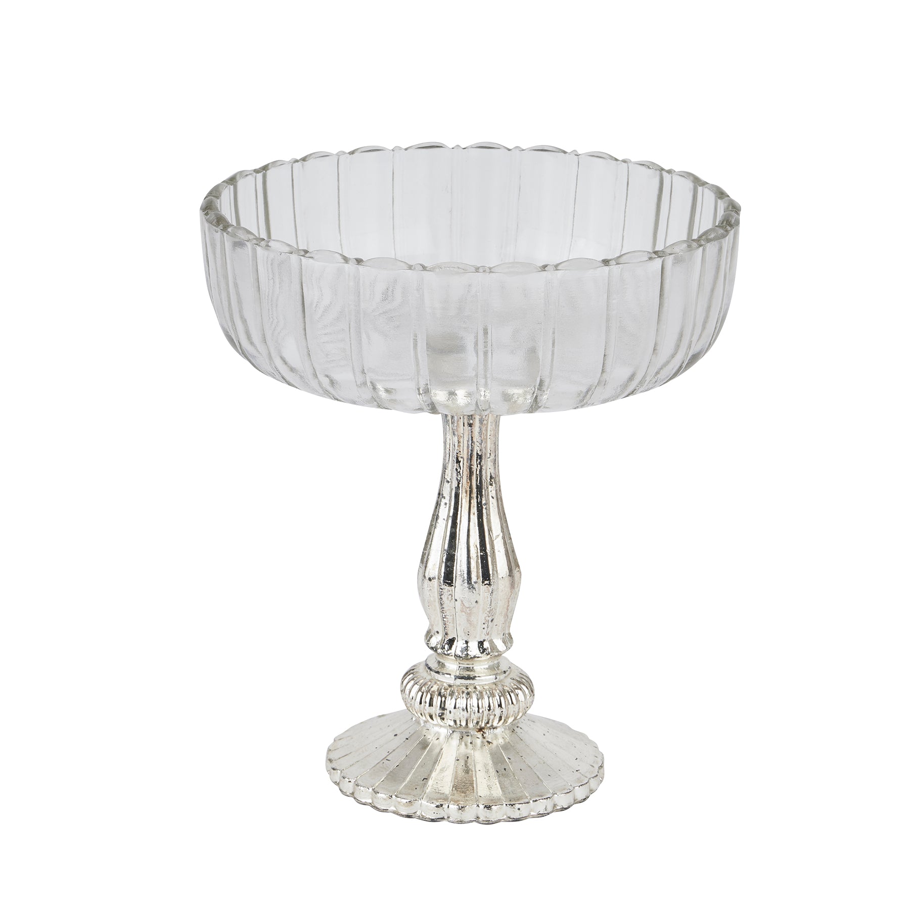 Medium Fluted Glass Display Bowl Gifts & Accessories styled interior setting, luxury home decor