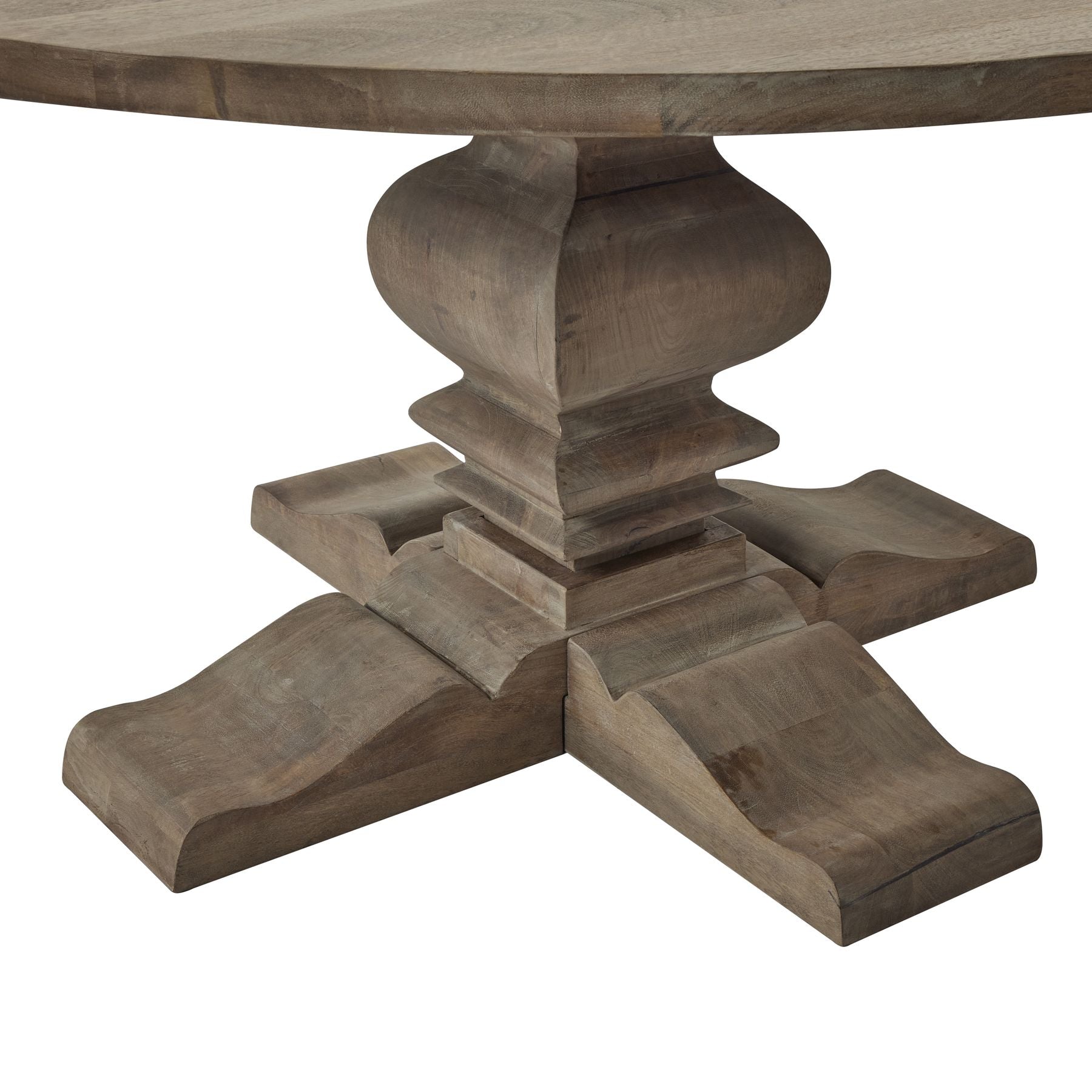 Copgrove Collection Round Pedestal Dining Table - HomenestUK
