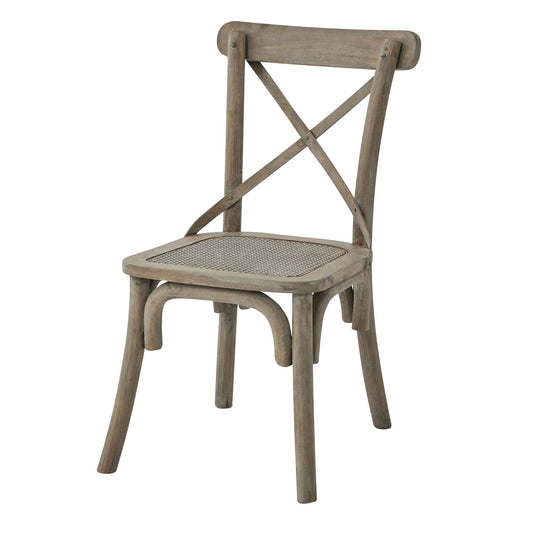Copgrove Collection Cross Back Chair With Rush Seat - HomenestUK
