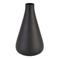 Black Tapered Tall Glass Vase displayed on a console table, luxury home decor