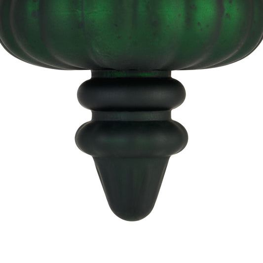 The Noel Collection Forest Green Fluted Bauble