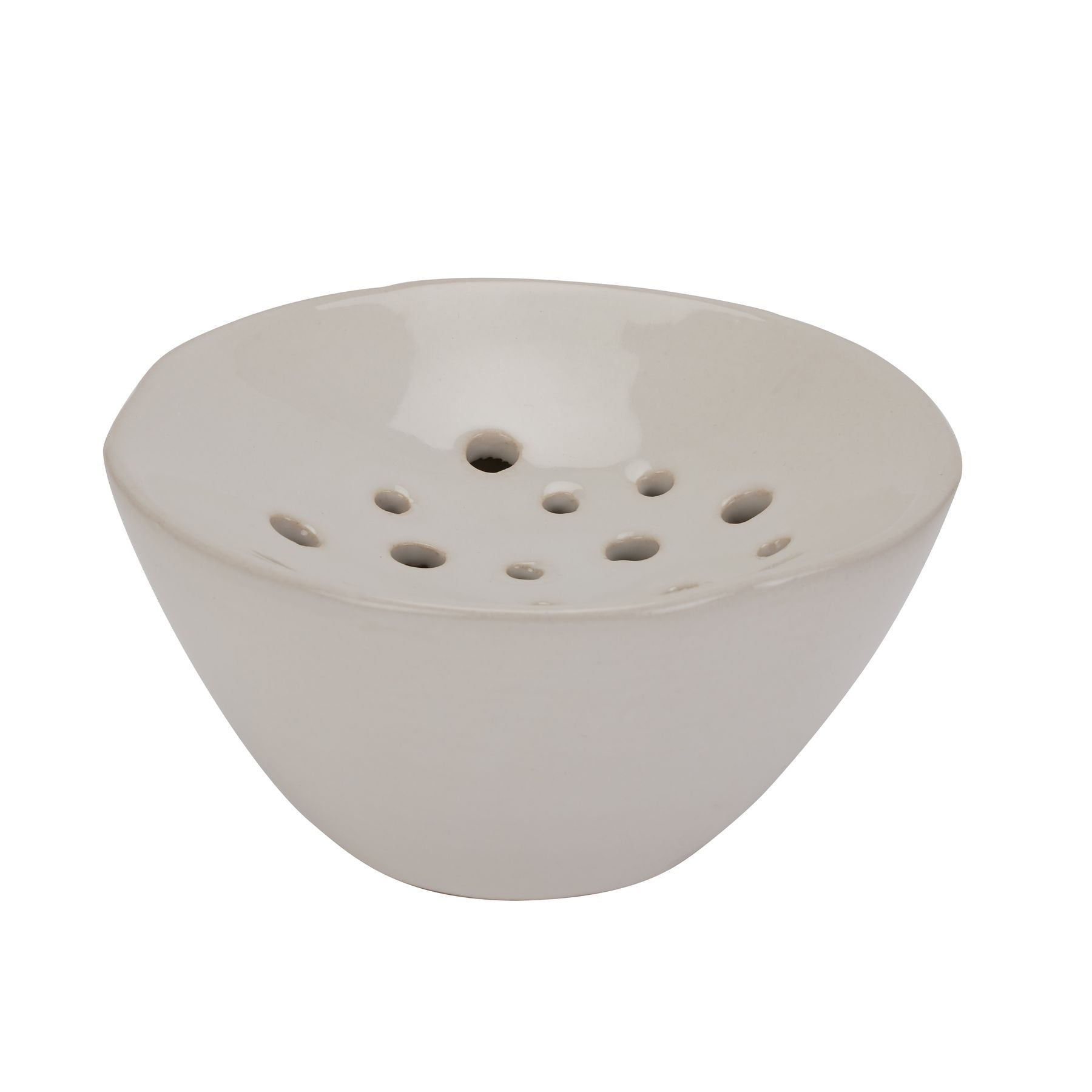 white decorative accessory made from ceramic