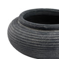 Amalfi Grey Round Ribbed Planter Default Title