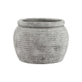 Athena Rimmed Plant Pot CERAMIC Gifts & Accessories in white styled interior setting, luxury home decor