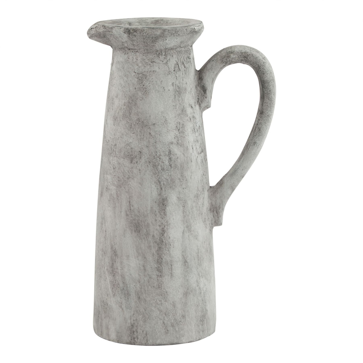Athena Tall Jug in white, made from ceramic