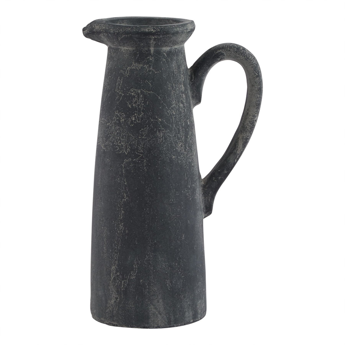 Amalfi Grey Tall Jug in grey, made from ceramic