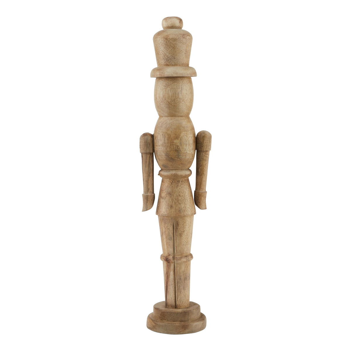 Natural Nutcracker Decoration in natural wood finish