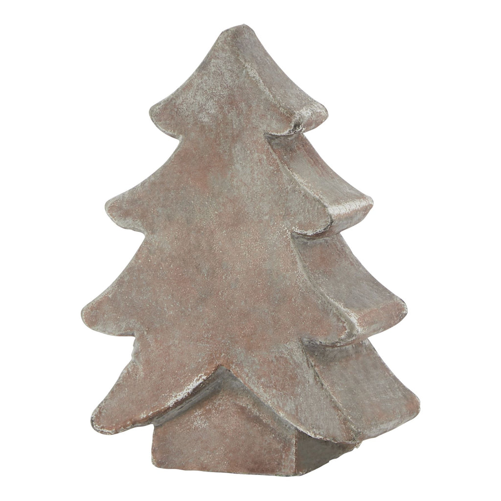 Siena Brown Small Christmas Tree in brown, made from ceramic