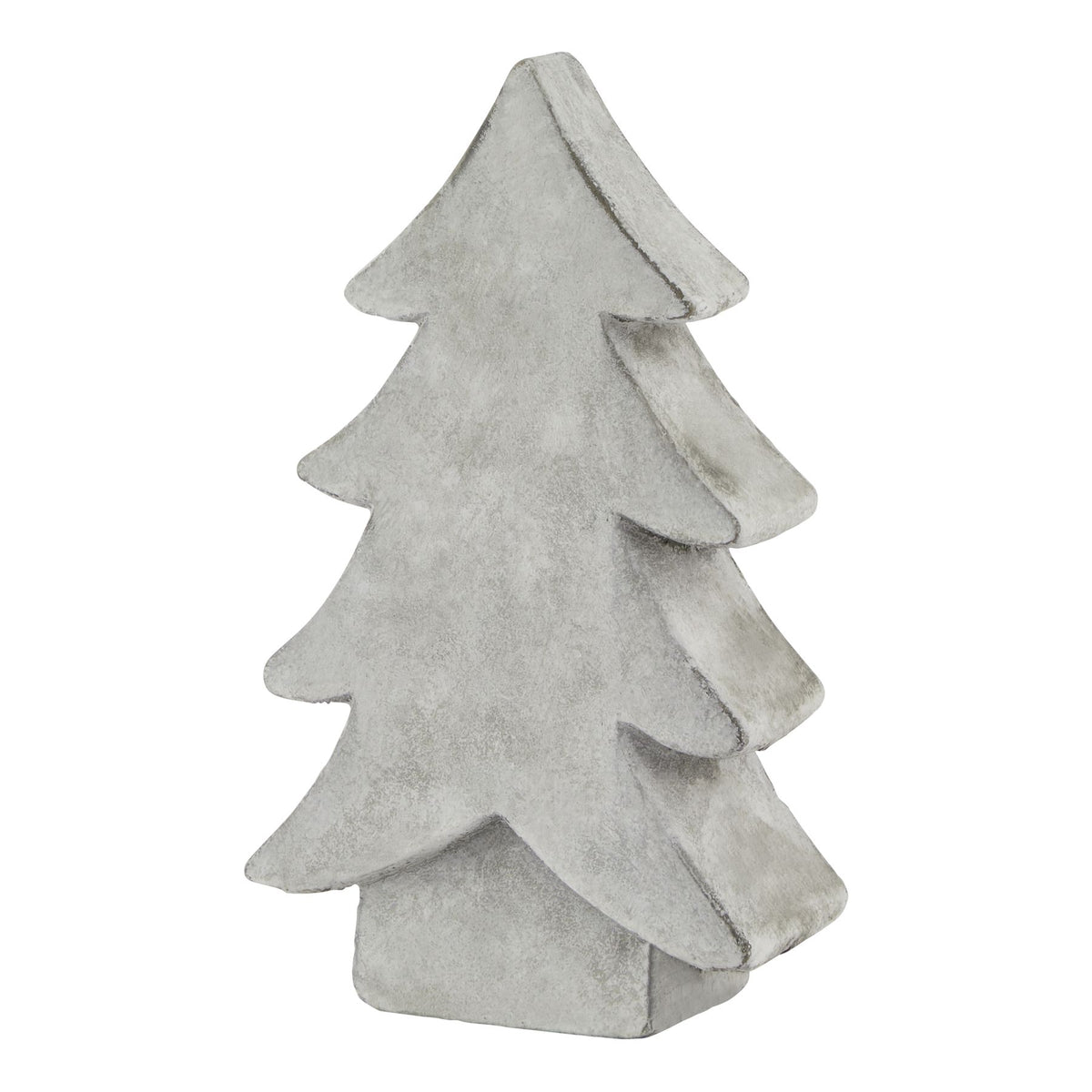 Athena Stone Medium Christmas Tree in white, made from ceramic