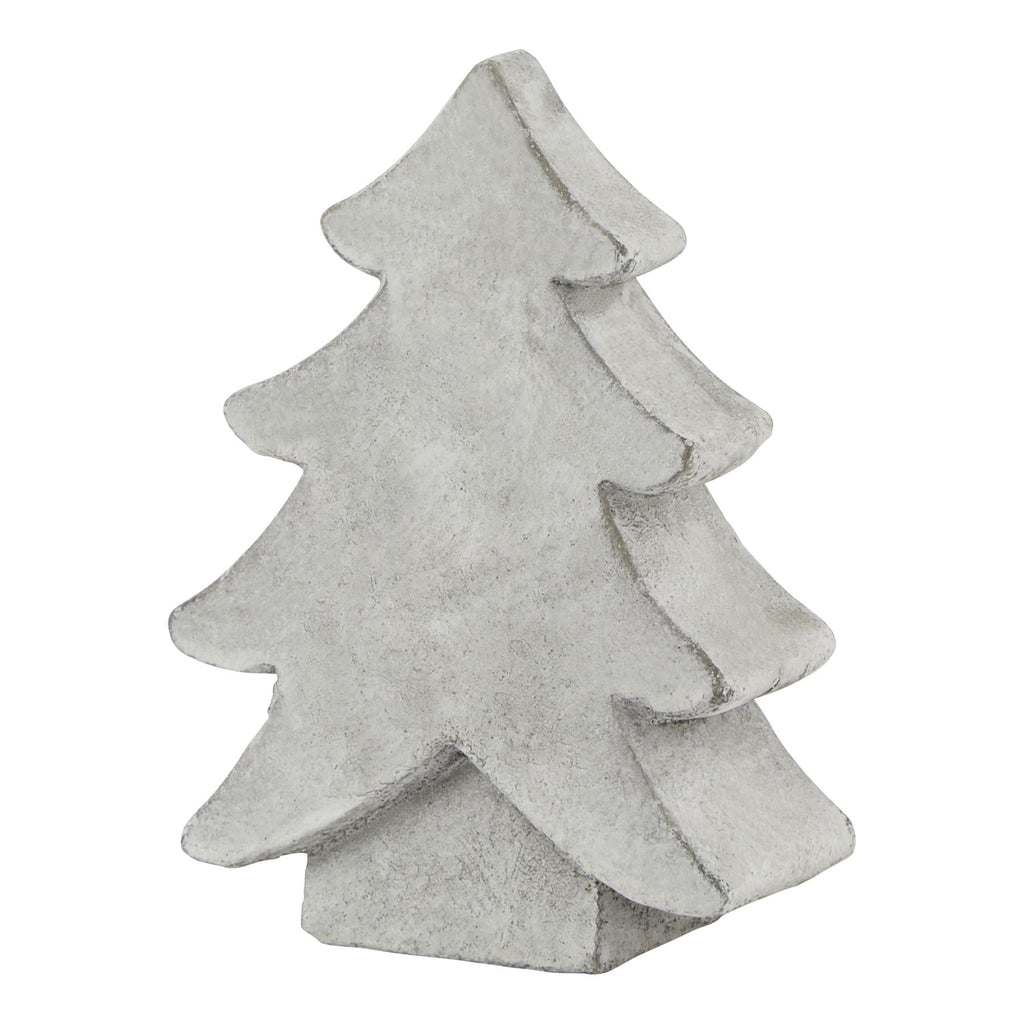 Athena Stone Small Christmas Tree in white, made from ceramic