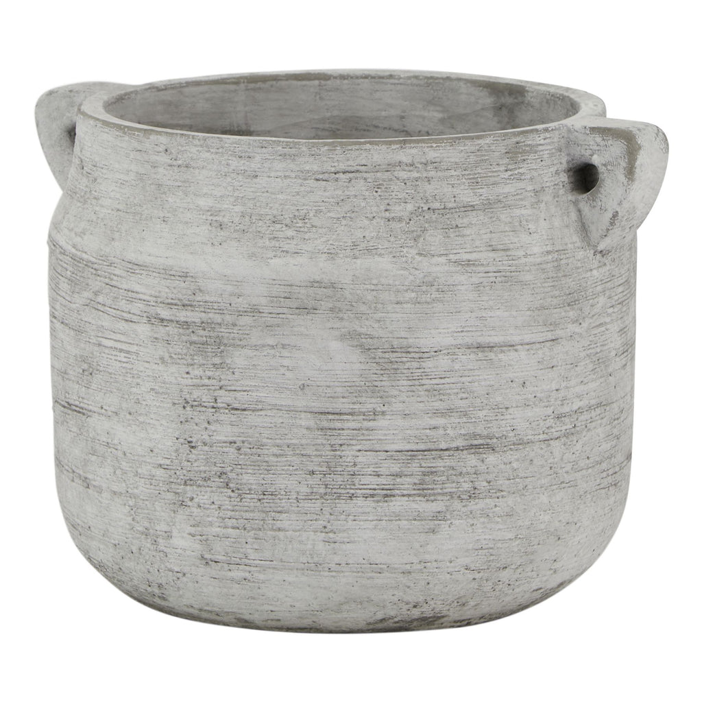 Athena Stone Hydria Pot in white, made from ceramic