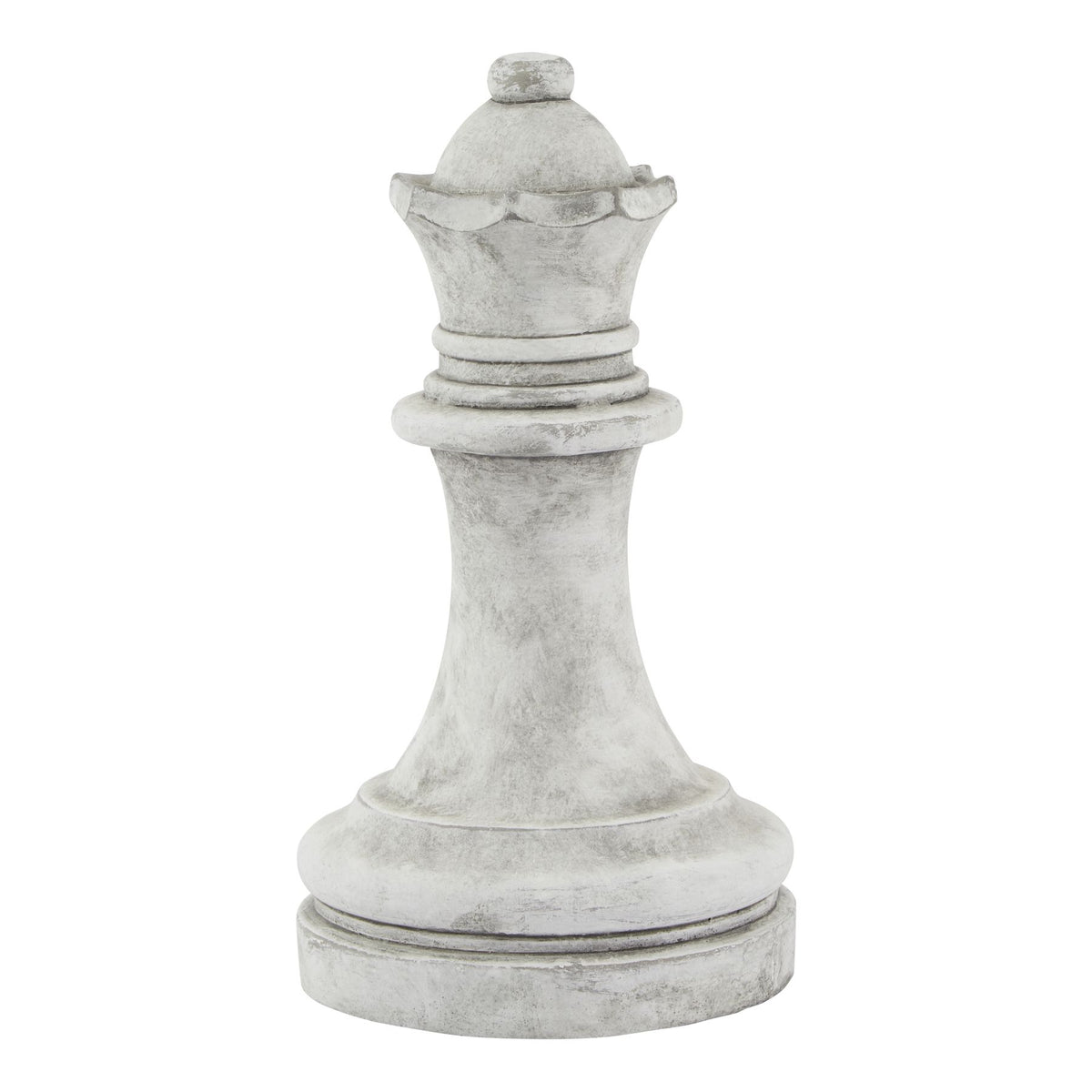 Athena Stone Queen Chess Piece in white, made from ceramic