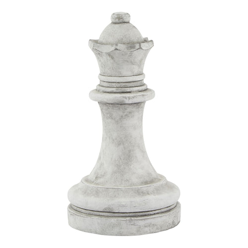 Athena Stone Queen Chess Piece in white, made from ceramic
